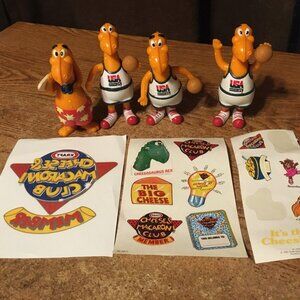 KRAFT CHEESASAURUS REX DINOSAUR TOY USA BASKETBALL SURFER STICKERS DECAL